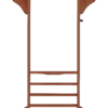 Deluxe 8 Cue Wall Rack - Honey